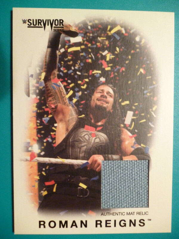 WWE Relic Topps Cards - Cena Reigns Ambrose Strowman in Arts & Collectibles in Peterborough