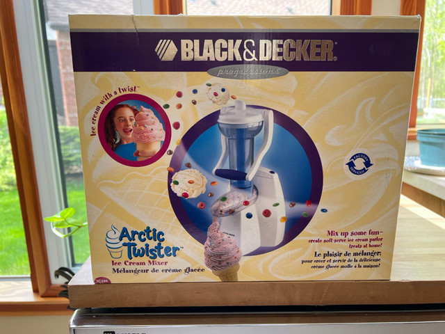 Black Decker IC200 Arctic Twister Ice Cream Mixer White