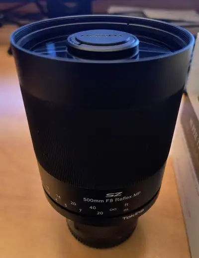 Tokina SZ 500mm f/8 manual mirror lens for M4/3 new! Made in Japan. Comes with Box, metal screw on h...