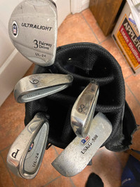 US KIDS golf clubs RH UL- 24. + carry bag + cover