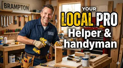“Local handyman available in nearby areas ✔️ Faucet leaks ✔️ Drywall repair ✔️ Light fixtures ✔️ Sma...