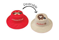 Reversible Kids & Toddler Sun Hat – Canoe & Beaver Stock# 9353