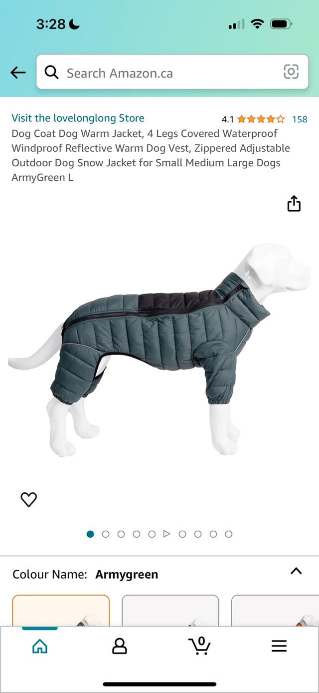 Dog Warm jacket in Accessories in La Ronge