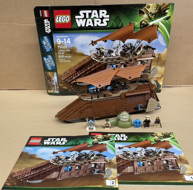 LEGO Star Wars 75020 Jabba's Sail Barge 6 Minifigures 850 Pieces in Toys & Games in Regina