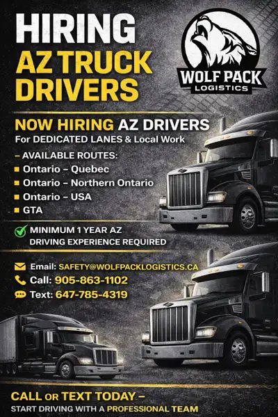 HIRING AZ DRIVERS, View more
