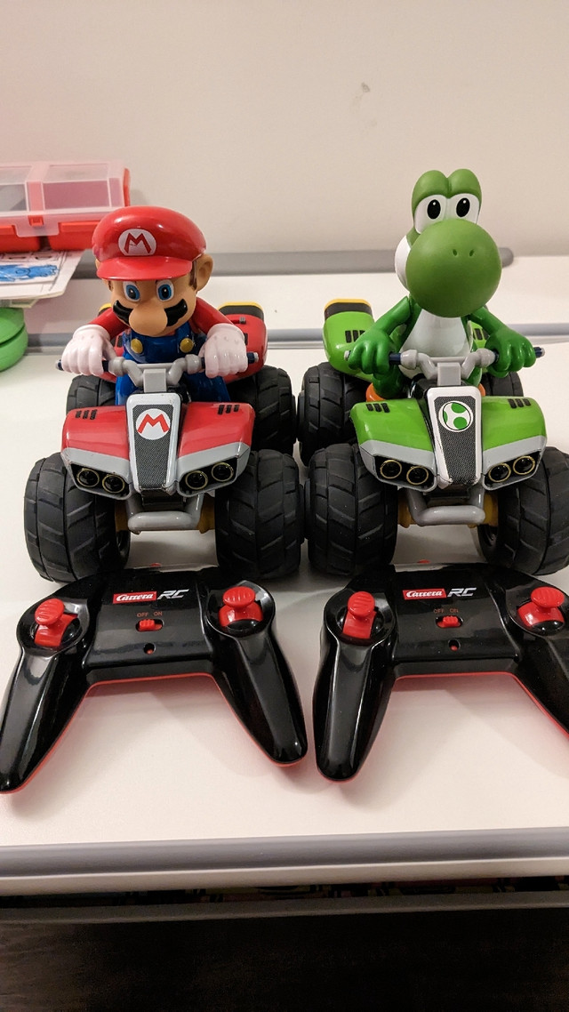 Mario Kart Yoshi and Mario Quad Twin Pack Carrera R/C | Toys & Games | City  of Toronto | Kijiji