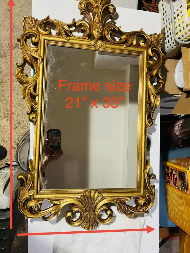 Mirror for Home Wall Decor, Vintage Baroque Decorative Mirror in Home Décor & Accents in Markham / York Region - Image 3