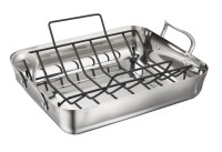 Calphalon Contemporary Stainless steel Roaster With Rack - NEW