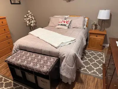 Full Size Bed with Night Stand, View more