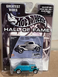 HOT WHEELS HALL OF FAME GREATEST RIDES 3-WINDOW '34 FORD COUPE 