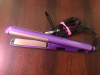Womens Purple Conair Straightening Iron.Breast Cancer Fundraiser