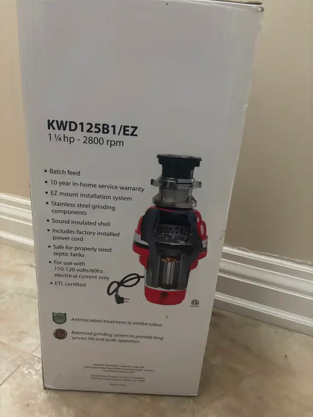 KINDRED FOOD WASTE DISPOSER