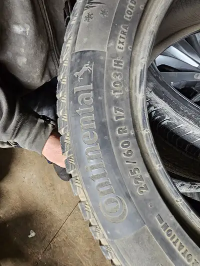 Continental all season tires. Set of 4 225/60R17 Decent amount of tread left. $90 for all 4 pickup d...
