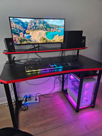 Gaming computer setup