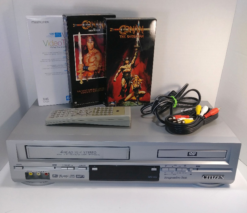 Citizen JDVD3825PC DVD Player VHS VCR Combo with Remote Tested