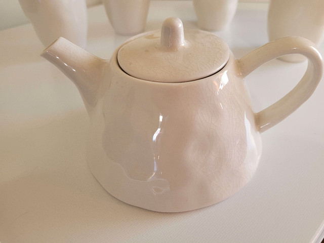 White crackle glaze tea set in Kitchen & Dining Wares in Dartmouth - Image 3