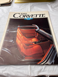 VINTAGE 1980 CHEVROLET CORVETTE BROCHURE #M1596