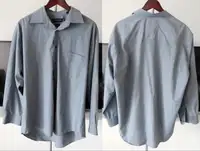 Horst Dusseldorf Men’s Easy-Care Button Down Dress Shirt (L)