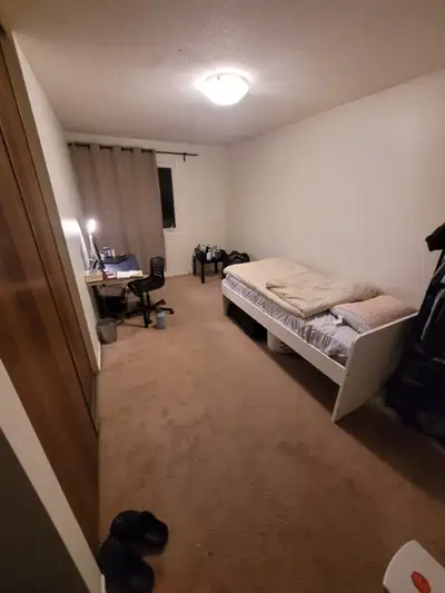 Most of the furniture in the room will be available (Bed, chair, table, and side table). The room is...