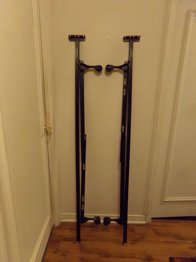 ADJUSTABLE, MULTIPLE SIZE, HEAVY DUTY. BED FRAME ON 4 WHEELS, View more