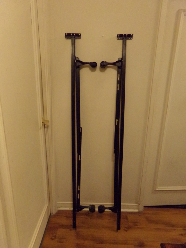 ADJUSTABLE, MULTIPLE SIZE, HEAVY DUTY. BED FRAME ON 4 WHEELS in Beds & Mattresses in Kingston - Image 2