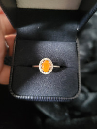 Ethiopian opal ring