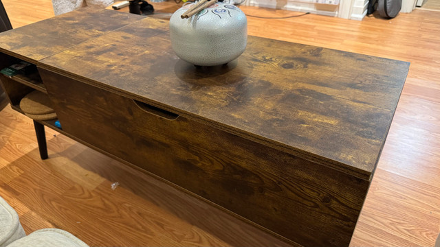 Lift-Top Coffee Table with Storage (without lift hinges) in Coffee Tables in Markham / York Region - Image 3
