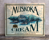 Muskoka Cottage Brewery beer sign