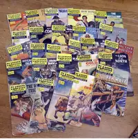 NEARLY FULL COMPLETE SET OF CLASSICS ILLUSTRATED COMIC BOOKS