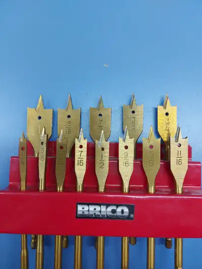ENSEMBLE DE 13 FORÊTS PLATS POUR LE PERÇAGE DU BOIS, View more