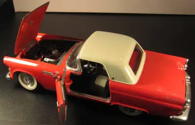 Reference KNB 113 Brand: Majorite Diecast Metal Scale 1 1/18 scale with No Box 1955 Ford T Bird (KNB...