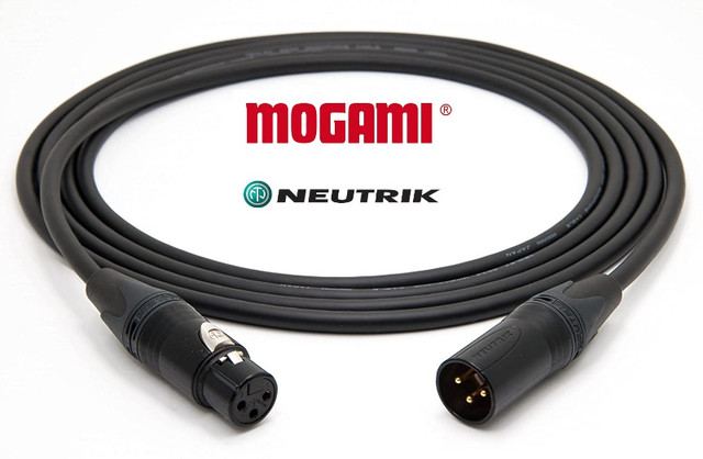 Mogami Gold XLR Cables w/Neutrik Gold [New + Lifetime Warranty]! dans Matériel audio professionnel  à Ville de Montréal