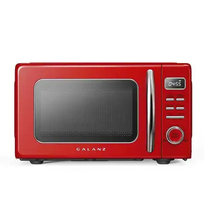 brand new open box RED RETRO microwave, View more