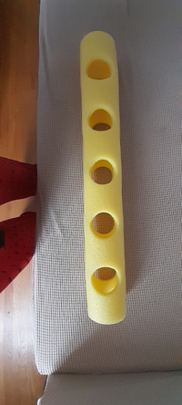 Two Yellow 5 Hole pool Noodle Connector