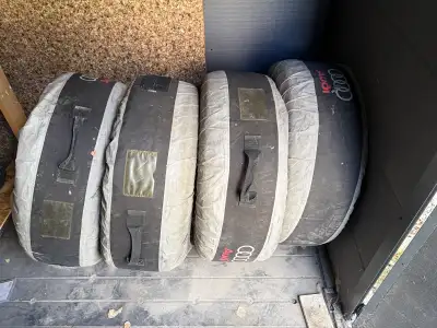 Winter Tires on original Audi rims. Size 255/55 R18.
