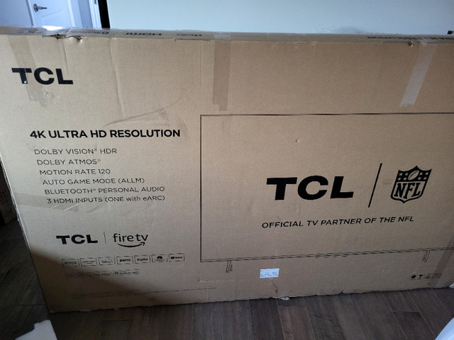 Brand New TCL 75” Inch 4K LED Smart TV For Sale in TVs in London - Image 4