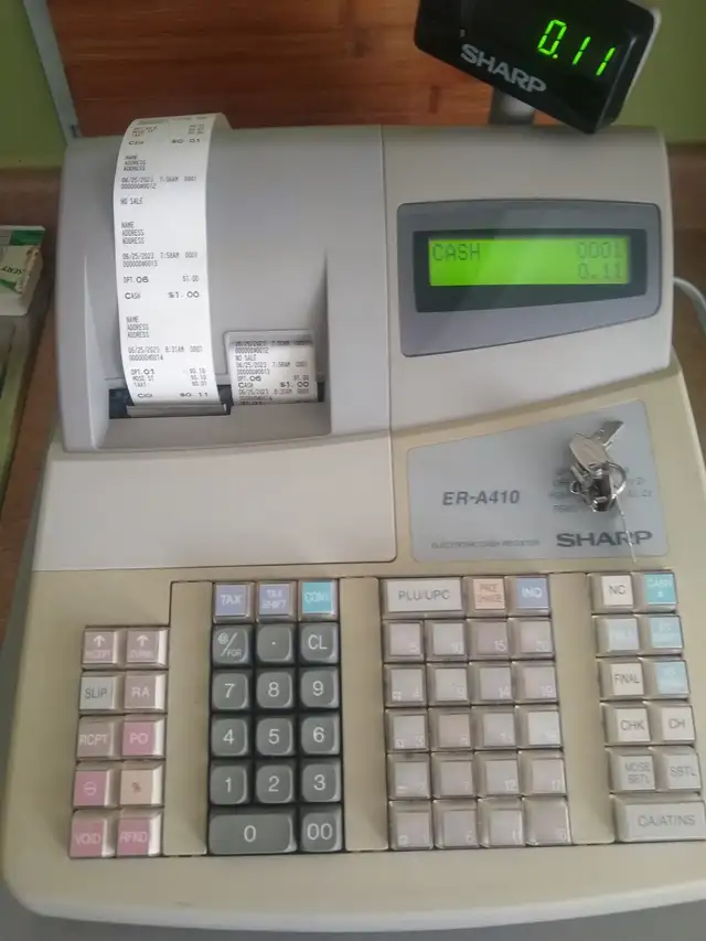 Sharp ER-A410 Electronic Cash Register.63436970297219122