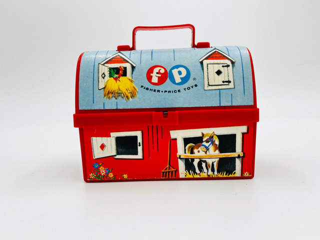 Vnt 1962 Fisher Price Toy Farm Lunch Box EUC in Arts & Collectibles in Bedford - Image 3