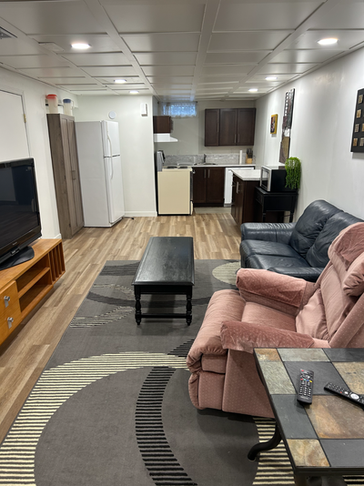 Fully furnished one bedroom suite available for one person in quiet family home. Ideal for a quiet u...