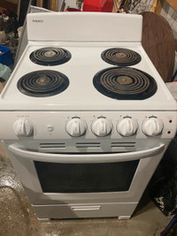 30" white stove