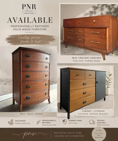 Professionally Restored Furniture - FREE DELIVERY, View more