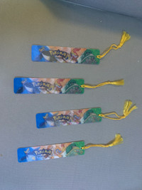 Pokemon bookmarks and Halloween snap bracelets