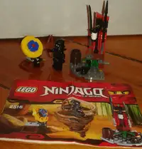 lego Ninjago 2516 Ninja Training Outpost, 100% complet lego 2516