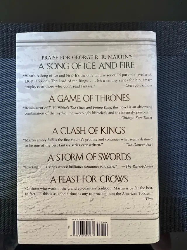 George R. R. Martin: A Dance with Dragons (Book Five, Hardcover) in Fiction in Gatineau - Image 6