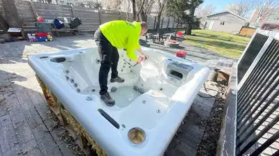 Hottub removal Contact for fast and friendly service 5192405610 Jeff.junkguy@gmail.com