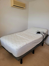 Like New Adjustable Bed with Mattress 