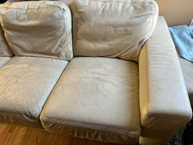 IKEA 3 seater leather sofa   in Couches & Futons in Markham / York Region - Image 2