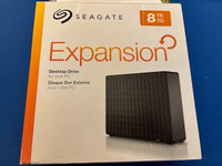 new Seagate Expansion Desktop 8TB USB 3.0 External Hard Drive