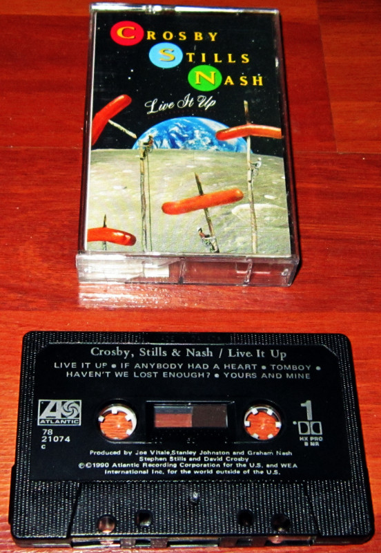 Cassette Tape :: Crosby, Stills & Nash – Live It Up in CDs, DVDs & Blu-ray in Hamilton - Image 3
