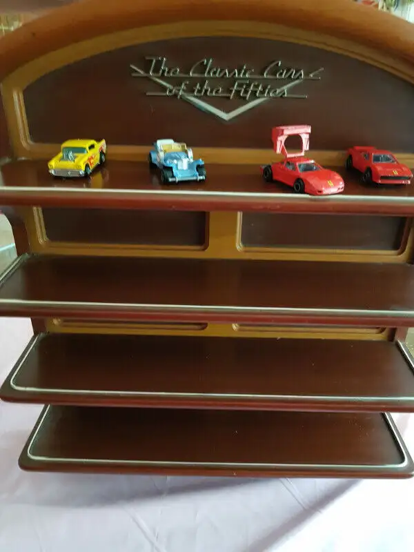 WOODEN 4 -SHELF SHELVING FOR MINIATURE CARS in Arts & Collectibles in Barrie - Image 5